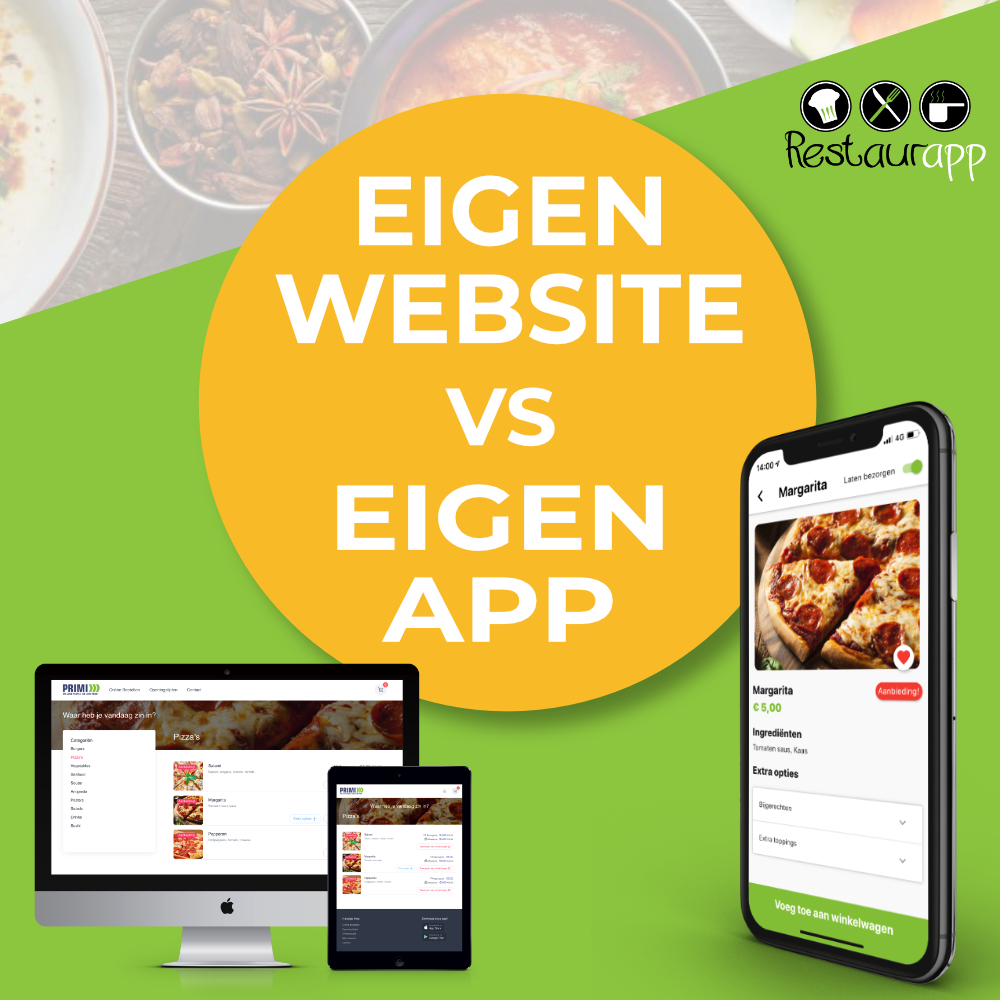 Restaurant website vs horeca app, de voor- en nadelen op een rij!